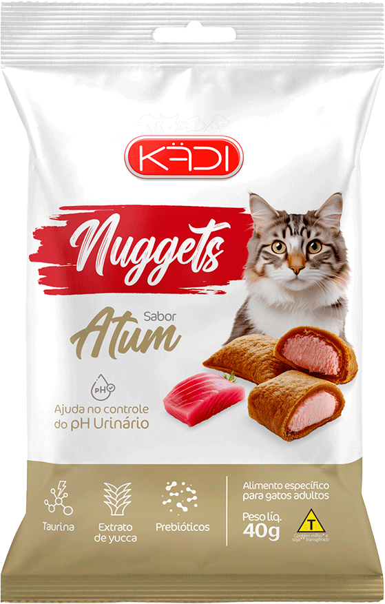 Snack Kadi Nuggets Sabor Atum para Gatos - 40g