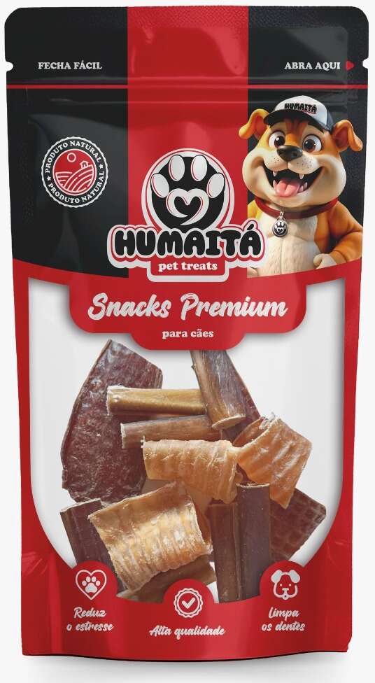 Snack Natural Humaitá Mix De Bovino para Cães - 100g