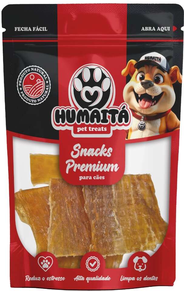 Snack Natural Humaitá Strips Ligamento Bovino para Cães - 80g