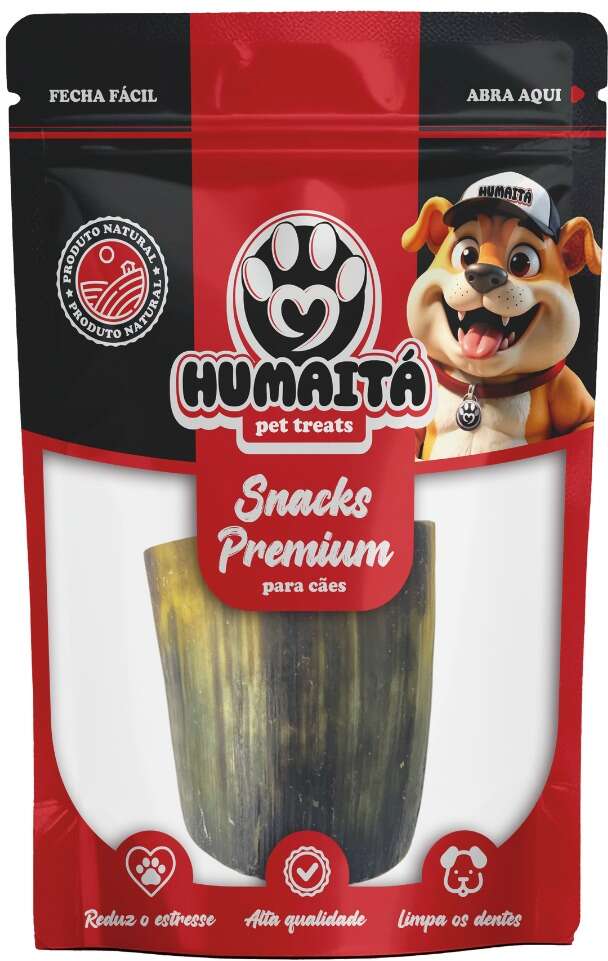 Snack Natural Humaitá Chifre Bovino 3" para Cães - 1 Unidade