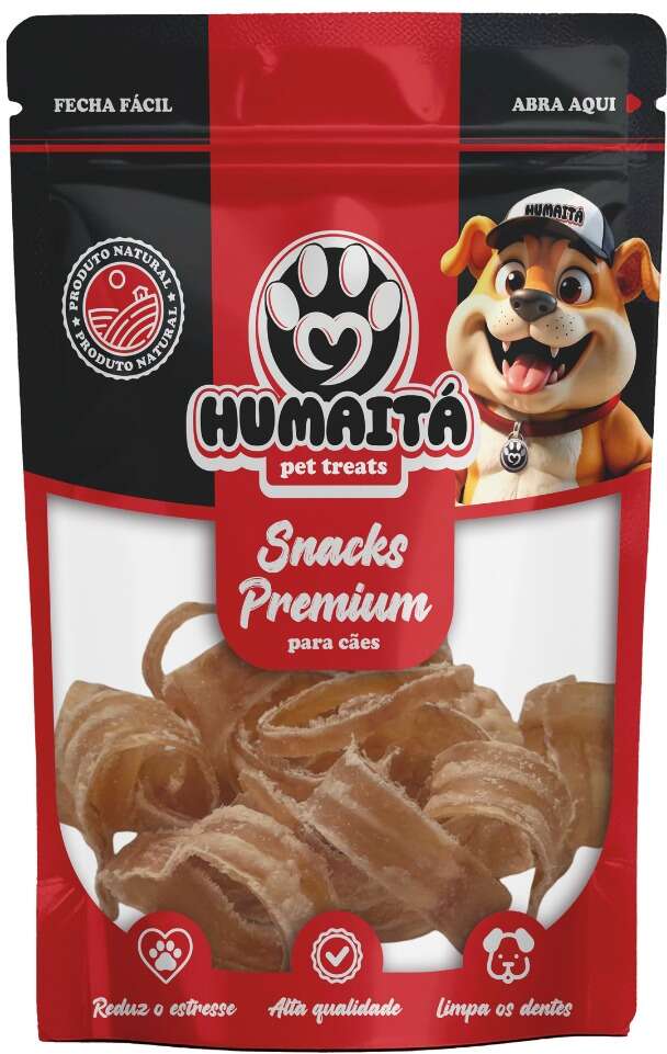 Snack Natural Humaitá Traquéia Bovina para Cães de Porte Pequeno - 70g