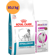 "Kit Ração Royal Canin Veterinary Hipoalergênica Moderada para Cães Adultos 10,1Kg - KIT