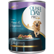 Ração Úmida Qualiday Prolife Sabor Peru e Vegetais para Cães Adultos de Raças Grandes - 370g