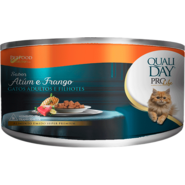Ração Úmida Qualiday Prolife Sabor Atum e Frango para Gatos Adultos - 156g