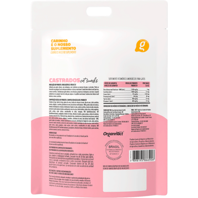 Suplemento Organnact Castrados Cat Snacks