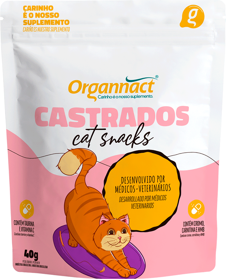 Suplemento Organnact Castrados Cat Snacks - 40g
