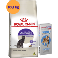 Kit Ração Royal Canin Sterilised Gatos Adultos 10,1Kg e Antipulgas Bravecto Transdermal Gatos 1 Pipeta - KIT