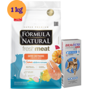 KIT Ração Seca Natural Fresh Meat Salmão