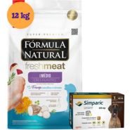 KIT Ração Seca Natural Fresh Meat Cães F