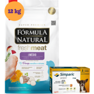 KIT Ração Seca Natural Fresh Meat Cães F