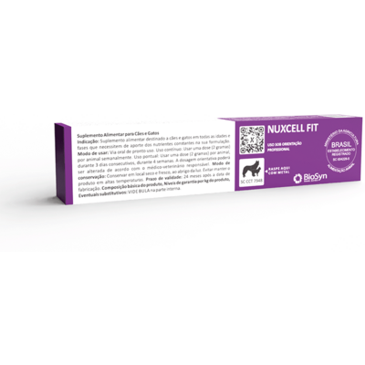 Suplemento Alimentar BioSyn Nuxcell Fit para Cães e Gatos