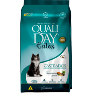 Ração Seca Qualiday Sabor Salmão para Gatos Castrados - 2,5Kg