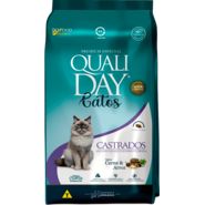 Ração Seca Qualiday Sabor Carne para Gatos Castrados - 2,5Kg