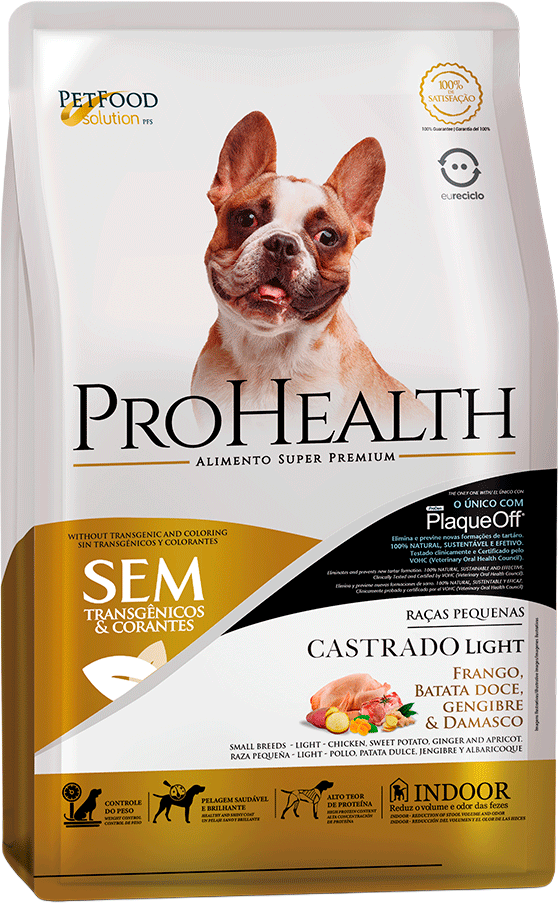 Ração Seca Pro Health Light Sabor Frango para Cães Castrados - 10,1Kg