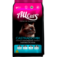 Ração Seca AllCats Sabores do Mar para Gatos Castrados - 20Kg