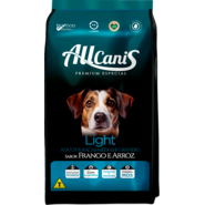 Ração Seca AllCanis Ligth Sabor Frango e Arroz para Cães de Porte Médio e Grande - 15Kg
