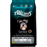 Ração Seca AllCanis Senior Sabor Frango Carne e Arroz para Cães de Pequeno Porte - 2,5Kg