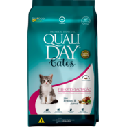 Ração Seca Qualiday Sabor Frango e Arroz para Gatos Filhotes - 2,5Kg