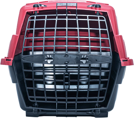 Caixa de Transporte Pet Injet Love Travel New Vermelho para Cães - Tam. G