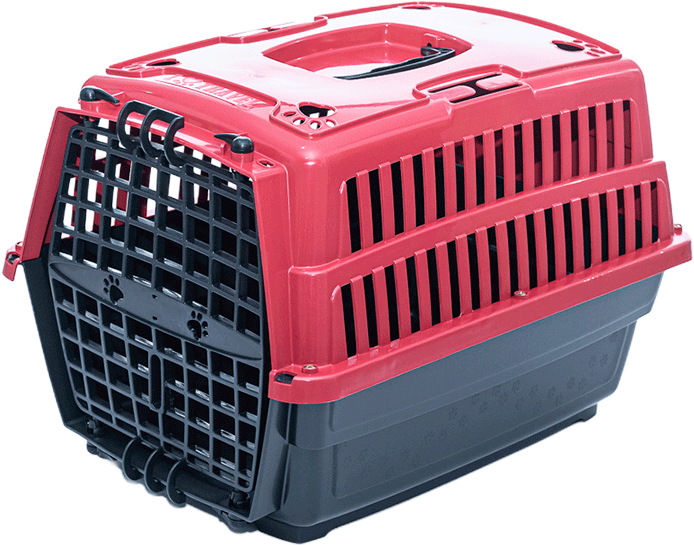 Caixa de Transporte Pet Injet Love Travel New Vermelho para Cães - Tam. G