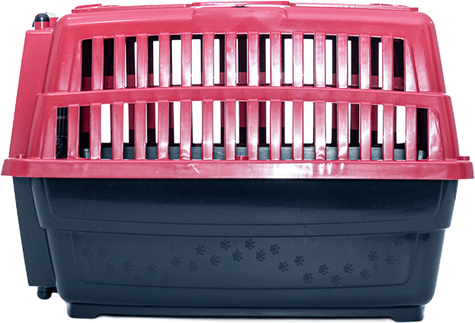 Caixa de Transporte Pet Injet Love Travel New Vermelho para Cães - Tam. G