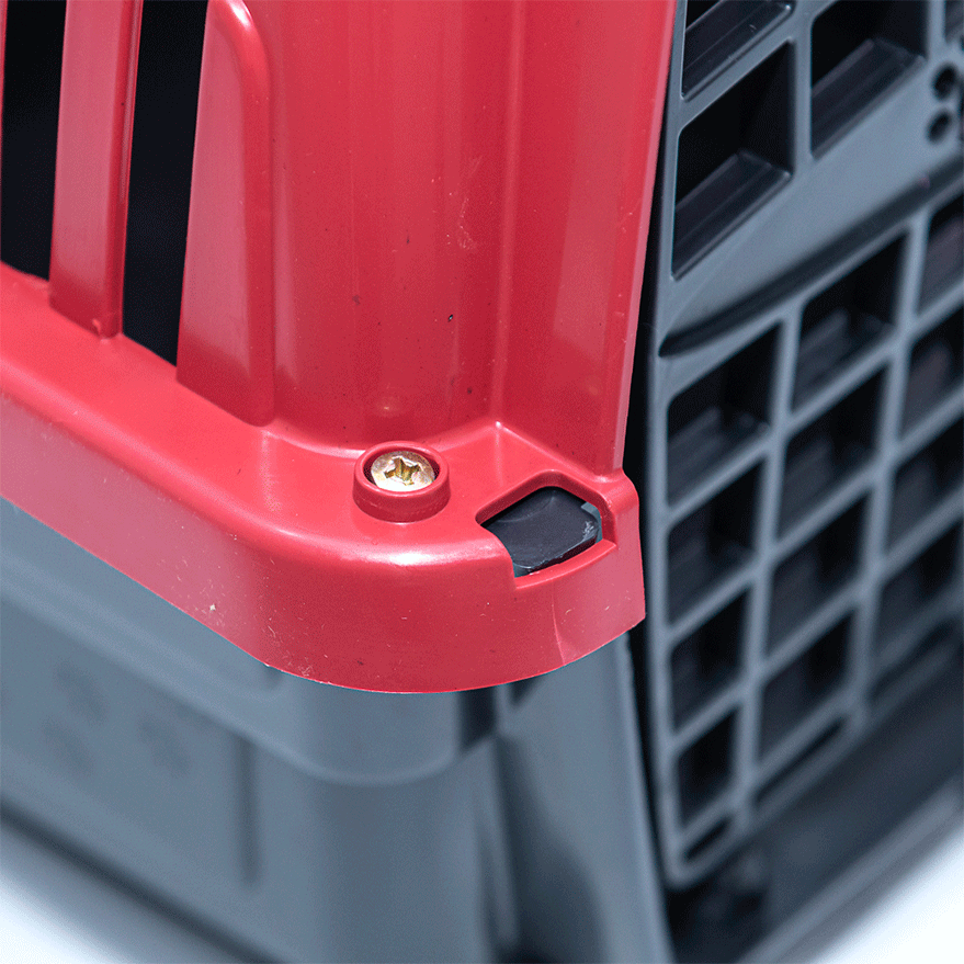 Caixa de Transporte Pet Injet Love Travel New Vermelho para Cães - Tam. G