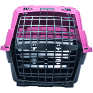 Caixa de Transporte Pet Injet Love Travel New Rosa para Cães - Tam G
