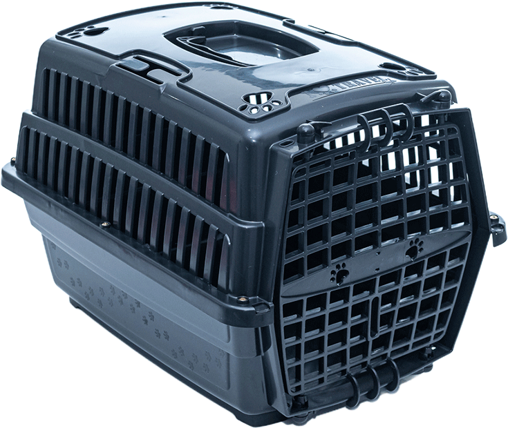 Caixa de Transporte Pet Injet Love Travel New Preto para Cães - Tam. G