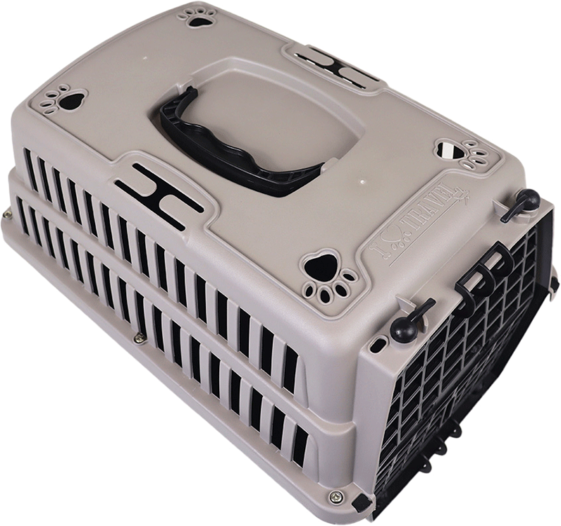 Caixa de Transporte Pet Injet Love Travel New Nude para Cães - Tam. G