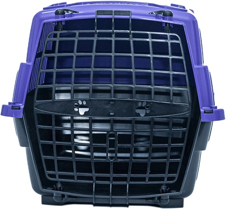 Caixa de Transporte Pet Injet Love Travel New Lilás para Cães - Tam. M