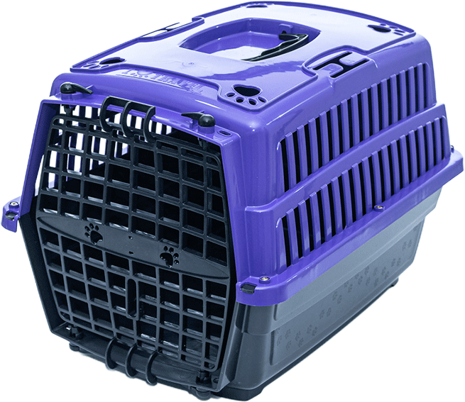 Caixa de Transporte Pet Injet Love Travel New Lilás para Cães - Tam. M