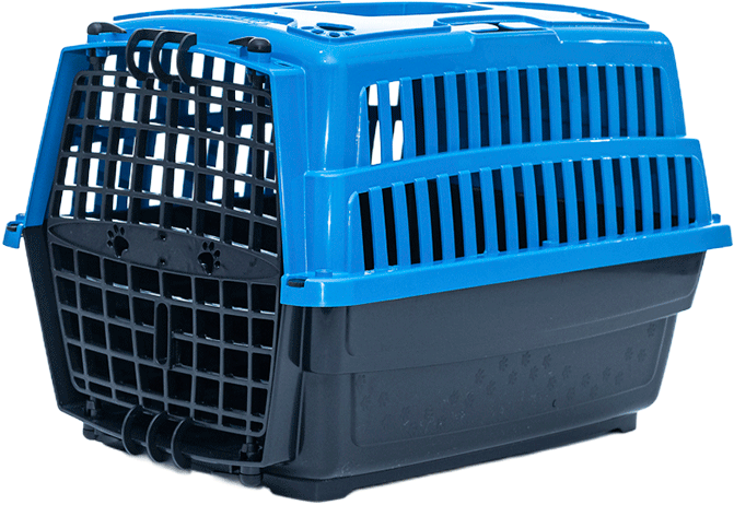 Caixa de Transporte Pet Injet Love Travel New Azul para Cães - Tam. G