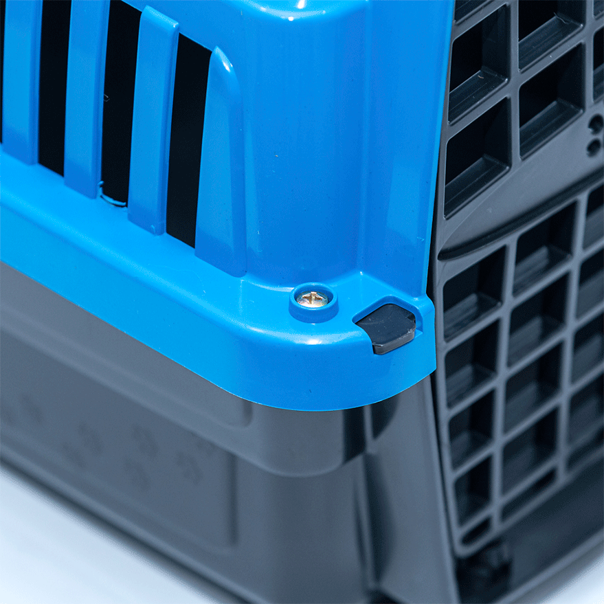 Caixa de Transporte Pet Injet Love Travel New Azul para Cães - Tam. G