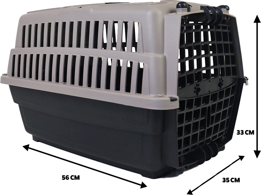 Caixa de Transporte Pet Injet Love Travel New Nude para Cães - Tam. G