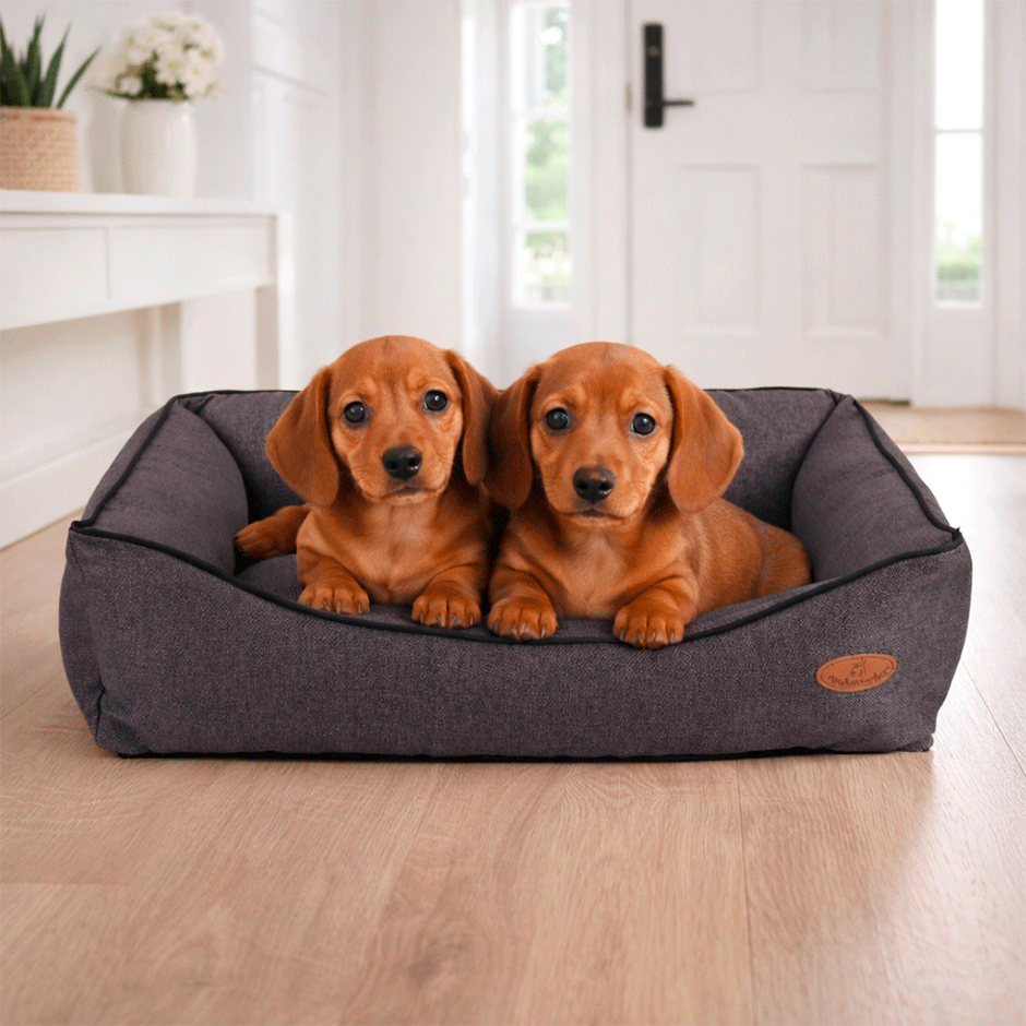 Cama Pickorruchos Linho Rusticc Havana para Cães e Gatos - Tam. G