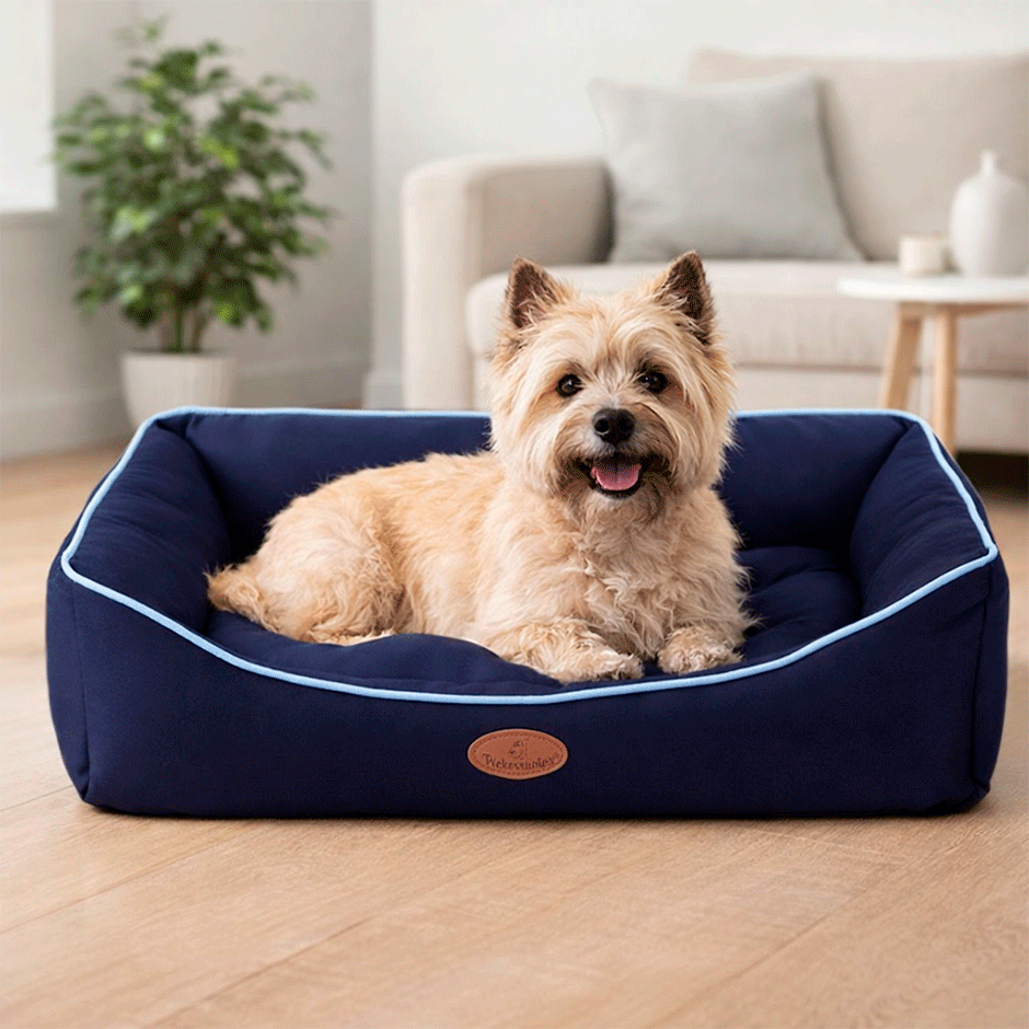 Cama Pickorruchos Super Soft Azul para Cães e Gatos - Tam. G