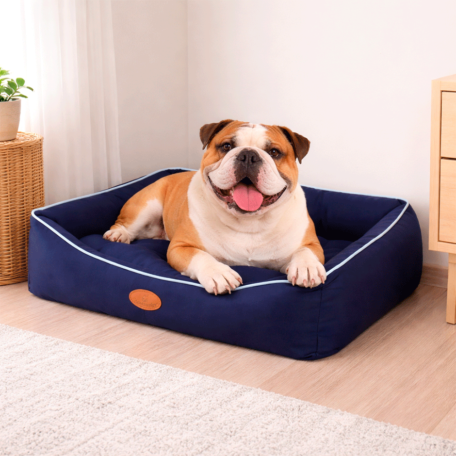 Cama Pickorruchos Super Soft Azul para Cães e Gatos - Tam. GG
