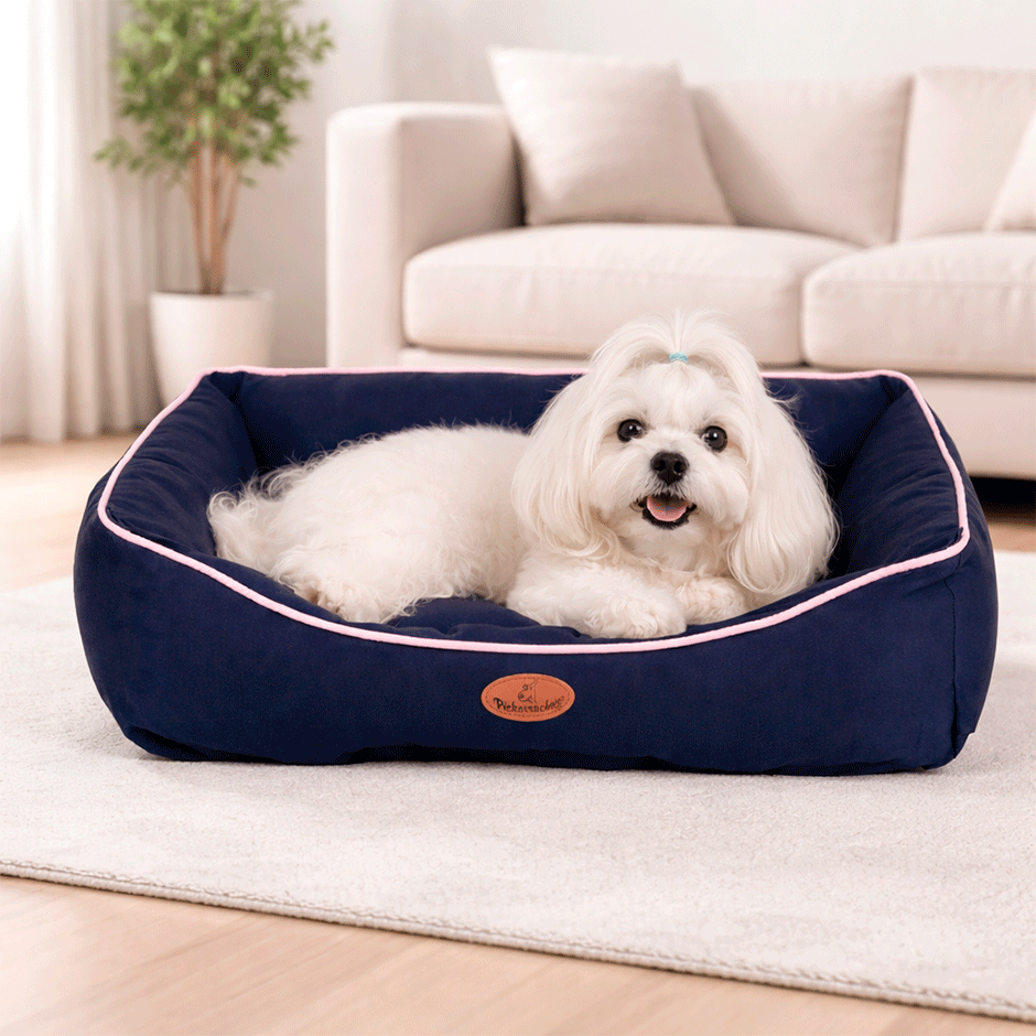 Cama Pickorruchos Super Soft Rosa para Cães e Gatos - Tam. M