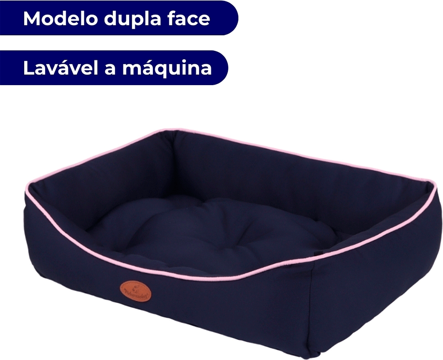 Cama Pickorruchos Super Soft Rosa para Cães e Gatos - Tam. GG