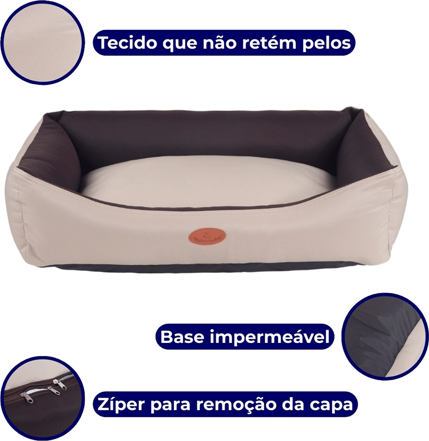 Cama Pickorruchos Elegance para Cães e Gatos - Tam. M