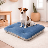 Almofada Pickorruchos Suede Azul para Cães e Gatos - Tam. M