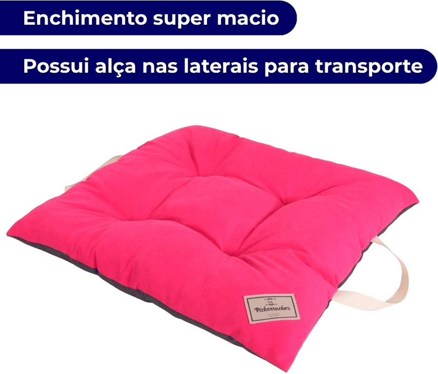 Almofada Pickorruchos Supreme Pink para Cães e Gatos - Tam. M