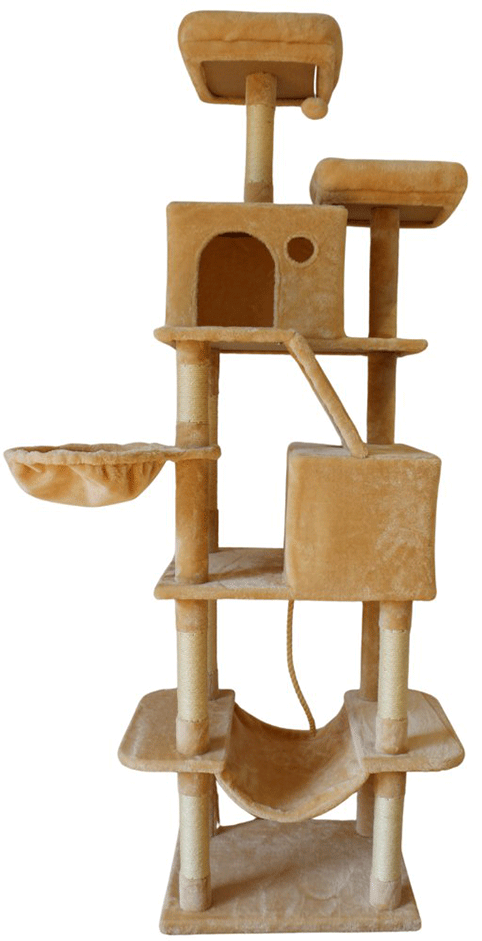 Brinquedo Arranhador Chalesco 7 Bases Orlando - Tam. Único