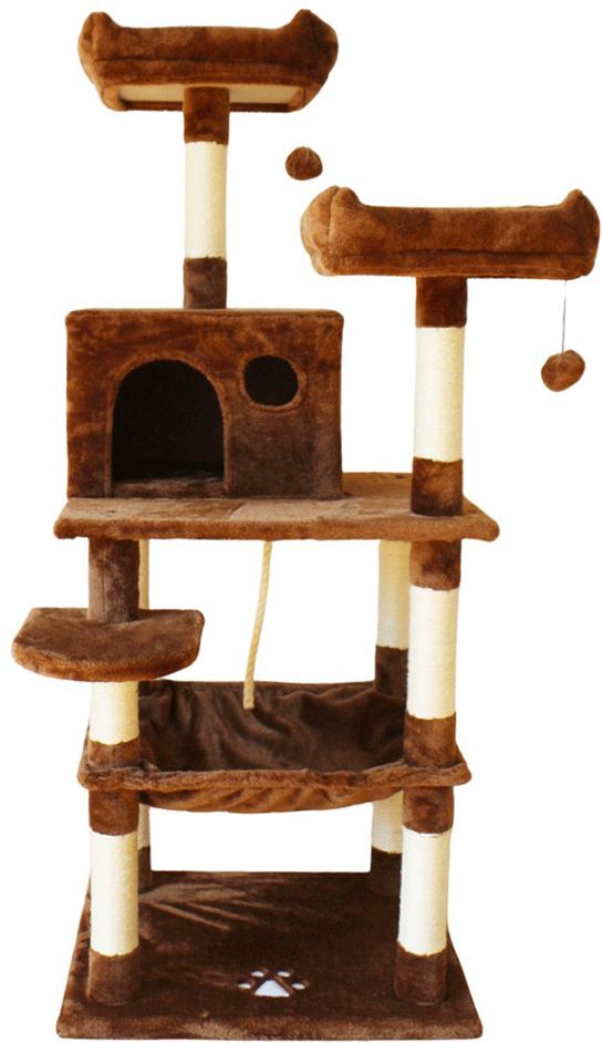 Brinquedo Arranhador Chalesco Fortaleza 5 Bases - Tam. Único