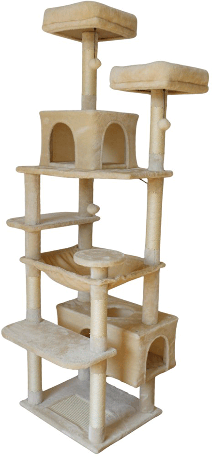 Brinquedo Arranhador Chalesco Fortaleza 7 Bases - Tam. Único