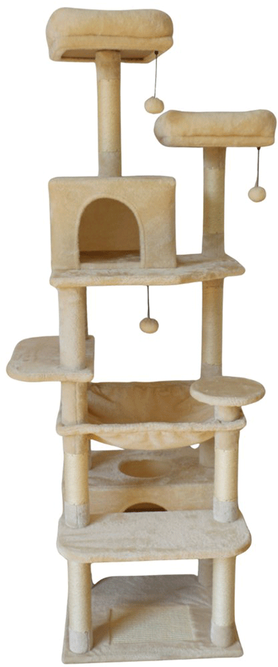 Brinquedo Arranhador Chalesco Fortaleza 7 Bases - Tam. Único