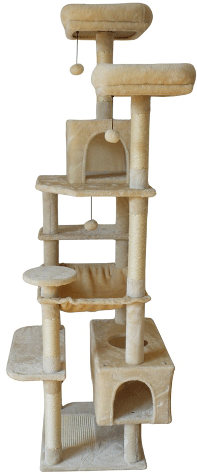 Brinquedo Arranhador Chalesco Fortaleza 7 Bases - Tam. Único