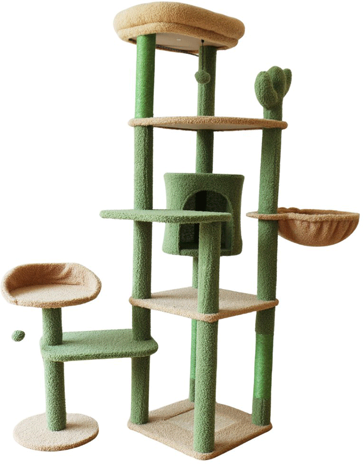 Brinquedo Arranhador Chalesco Castelo Cactus - Tam. Único
