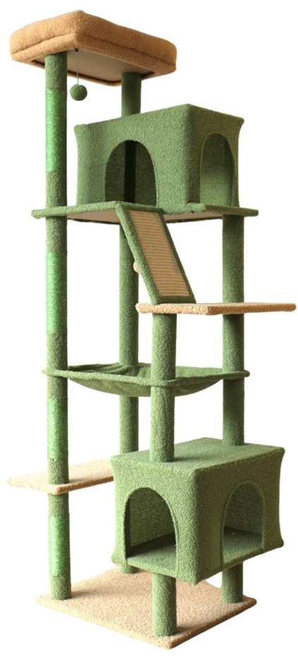 Brinquedo Arranhador Chalesco Fortaleza Cactus - Tam. Único