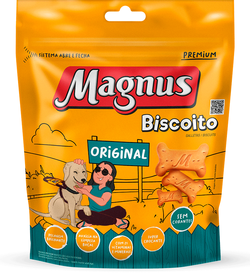 Biscoito Magnus Original para Cães Adultos - 1Kg